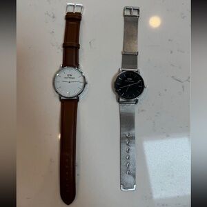 Daniel Wellington Classic Brown and Silver Watches
